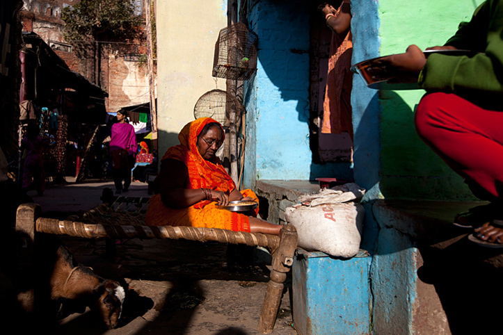 Inde. Lucknow. Quartier de Qaisarbagh.  Pascal Meunier