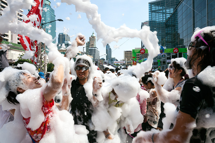 Thailand. Bangkok. Foam party.  Pascal Meunier