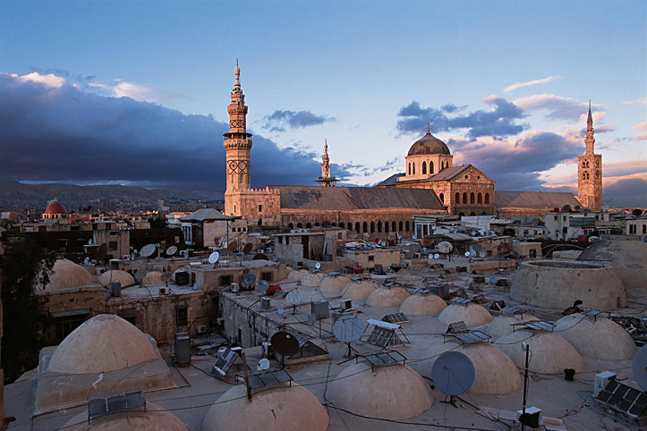 Syria. Damascus. Souq and omayyad mosque