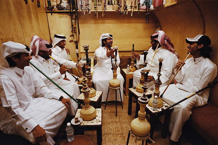 Qatar. Doha. Caf traditionnel