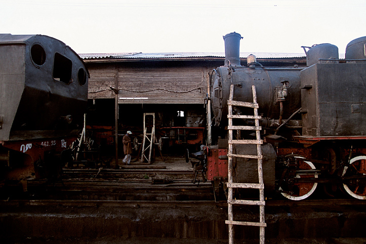 Erythre. Asmara. Locomotives  vapeur italiennes