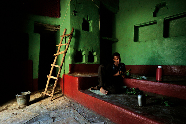 Ethiopia. Harar. Qat break. House in restoration