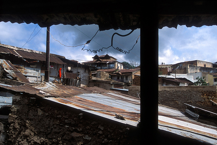 Ethiopia. Harar. Palace and corrugated iron