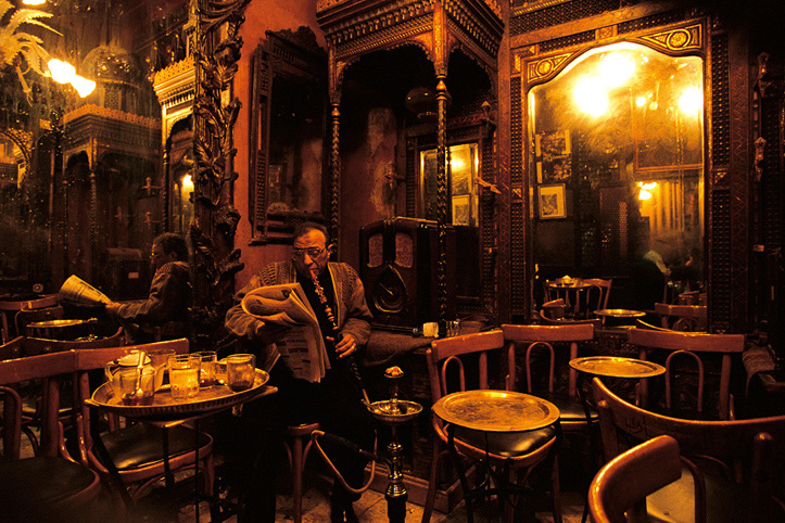 Egypt. Cairo. Hookah at Fishawi coffeeshop