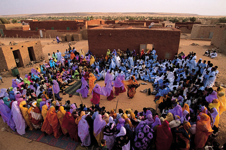 Mauritanie. Oualata. Mariage
