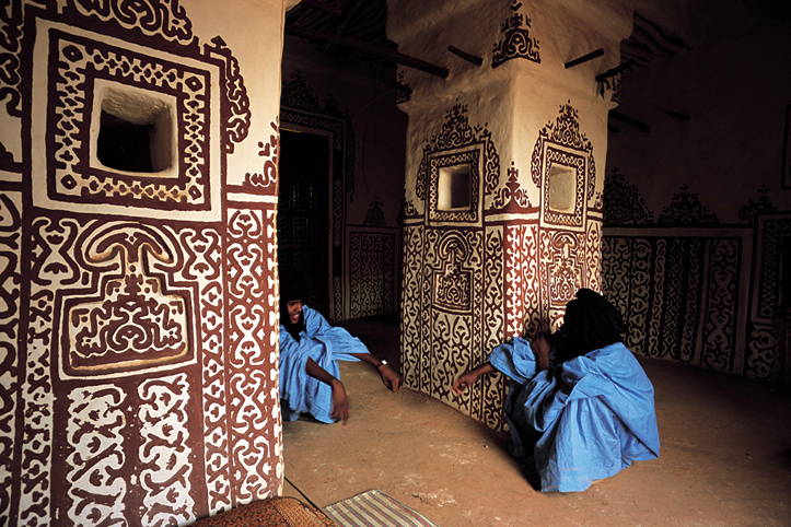 Mauritanie. Oualata. Bibliothque