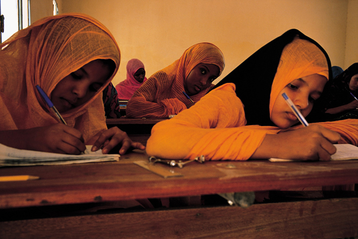 Mauritania. Oualata. Junior high school