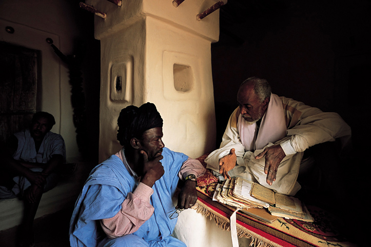 Mauritanie. Oualata. Leon du sage