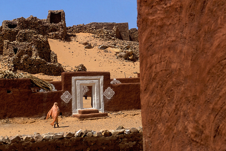 Mauritanie. Oualata. Sur les hauteurs de la ville