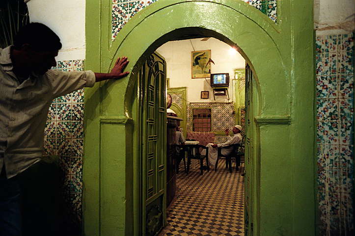 Libya. Tripoli. Bab el Jedid coffee shop